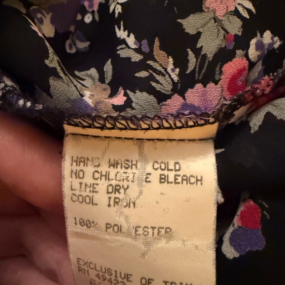 Vintage Jessica McClintock Gunne Sax Floral Cottagecore Dress - Picture 13 of 13